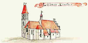 Lübner Kirche - Koci, widok oglny